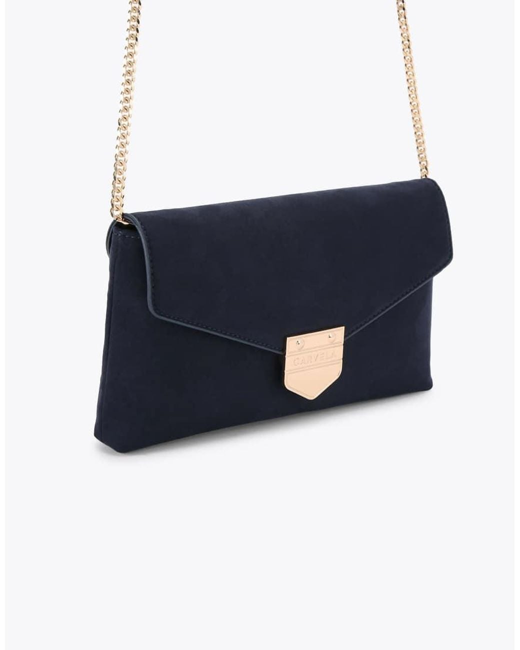 Carvela Kurt Geiger Blue Maria Envelope Clutch