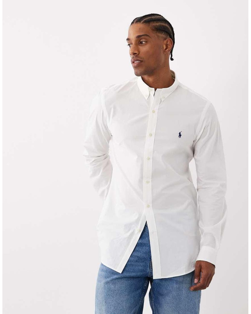 Polo Ralph Lauren Oxford Shirt in White for Men | Lyst UK