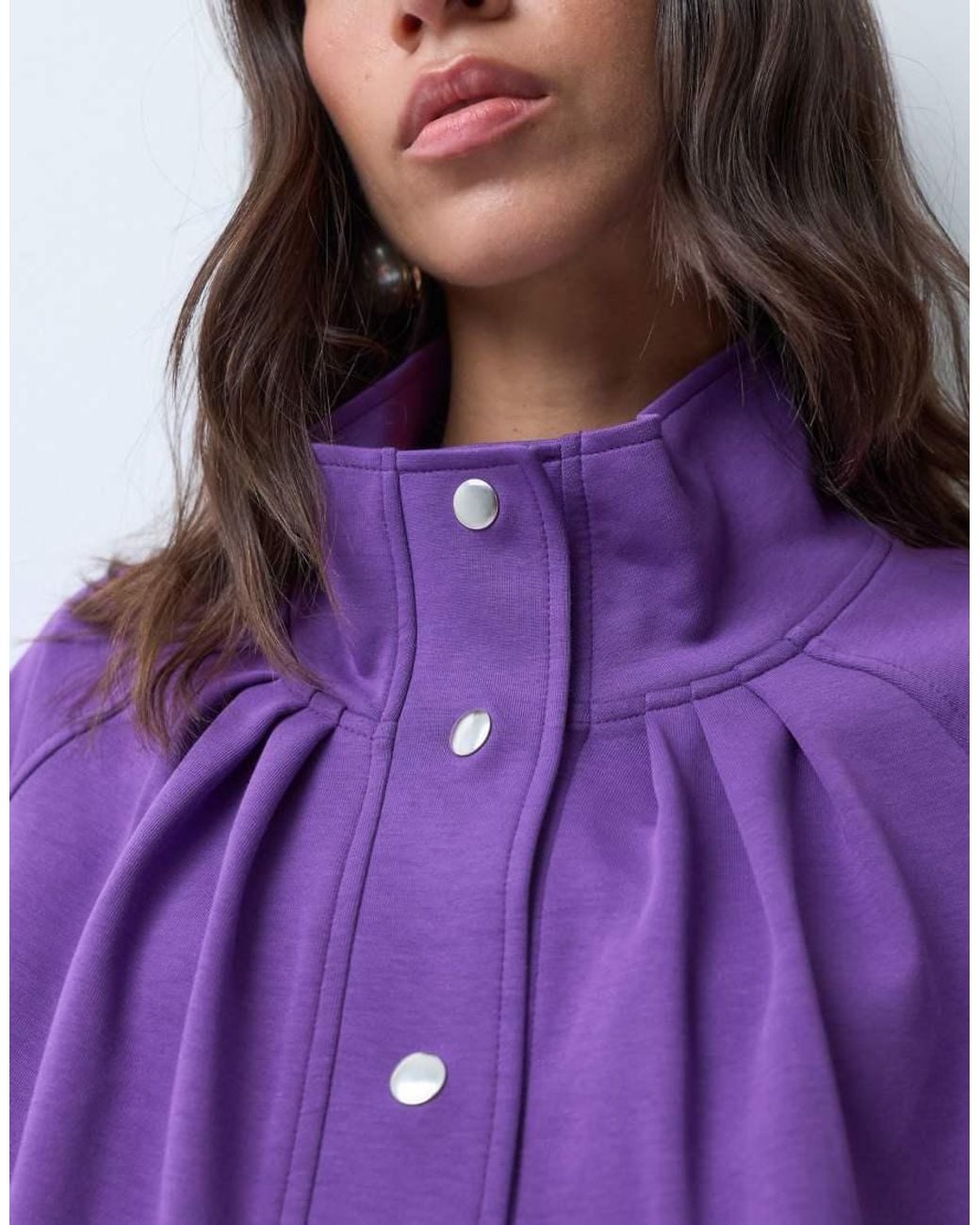 ASOS Blue Funnel Neck Track Jacket