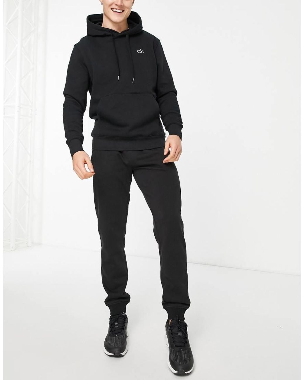Calvin Klein Black Logo Hoodie for men