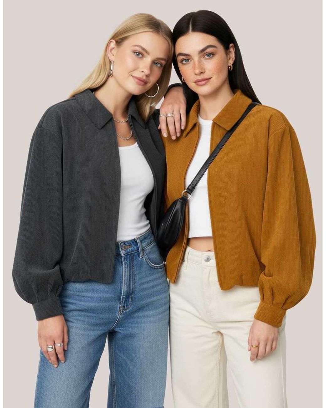 HYPEDROP Brown Bomber Jacket
