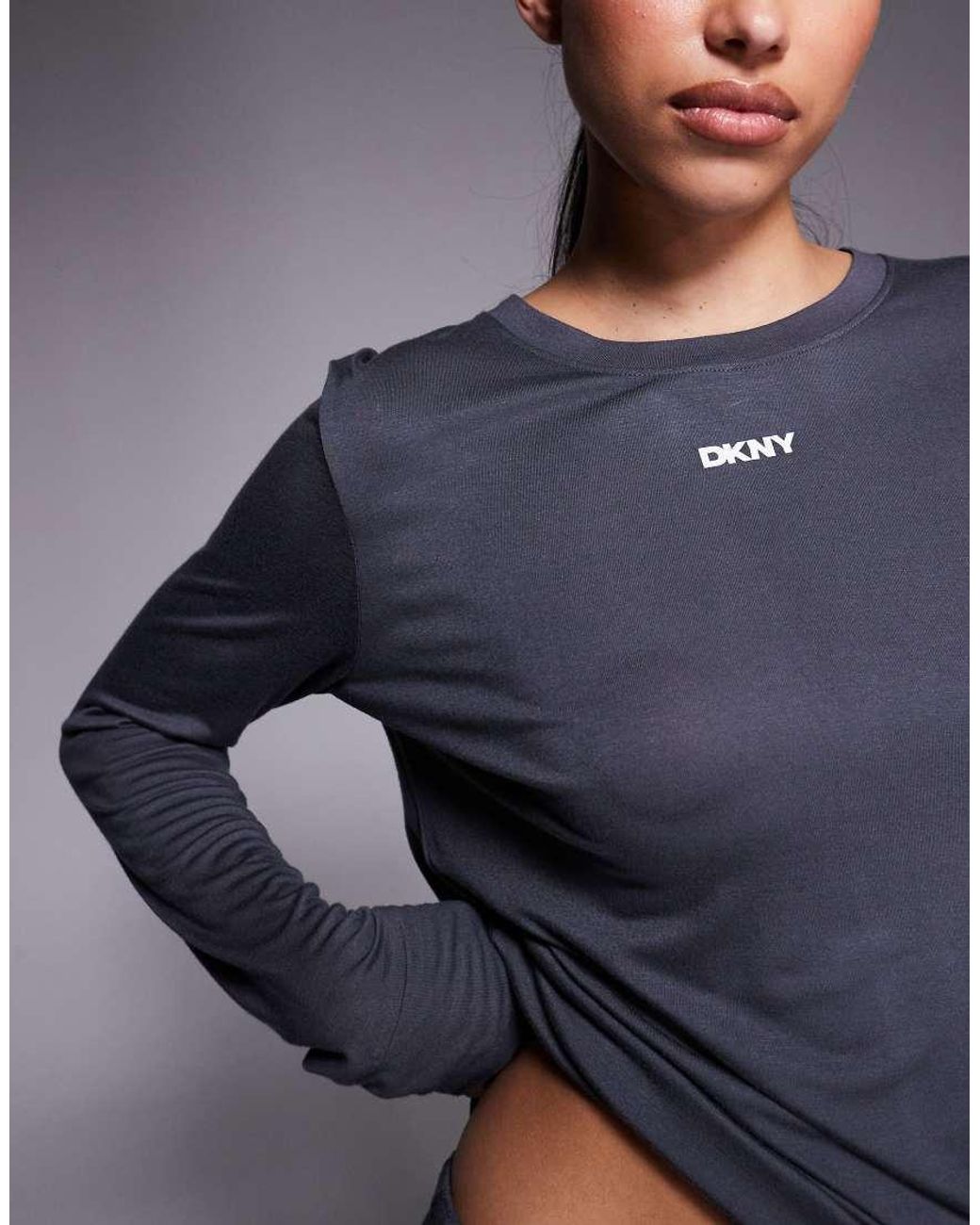 DKNY Blue Top And Pant Pyjama Set