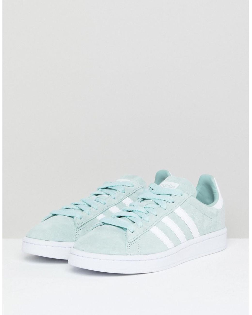 adidas Originals Campus Trainers In Mint in Green | Lyst UK