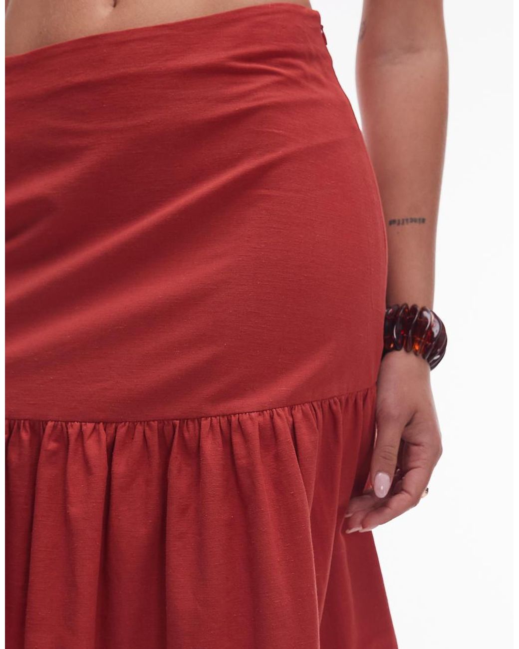 Gonna Lunga di ASOS in Red