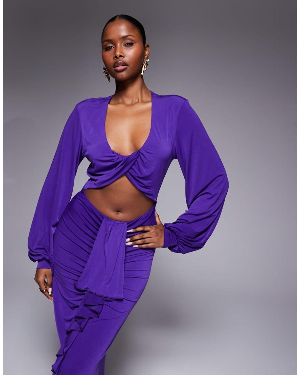 Ruched & Ready Entered The Chat in het Purple