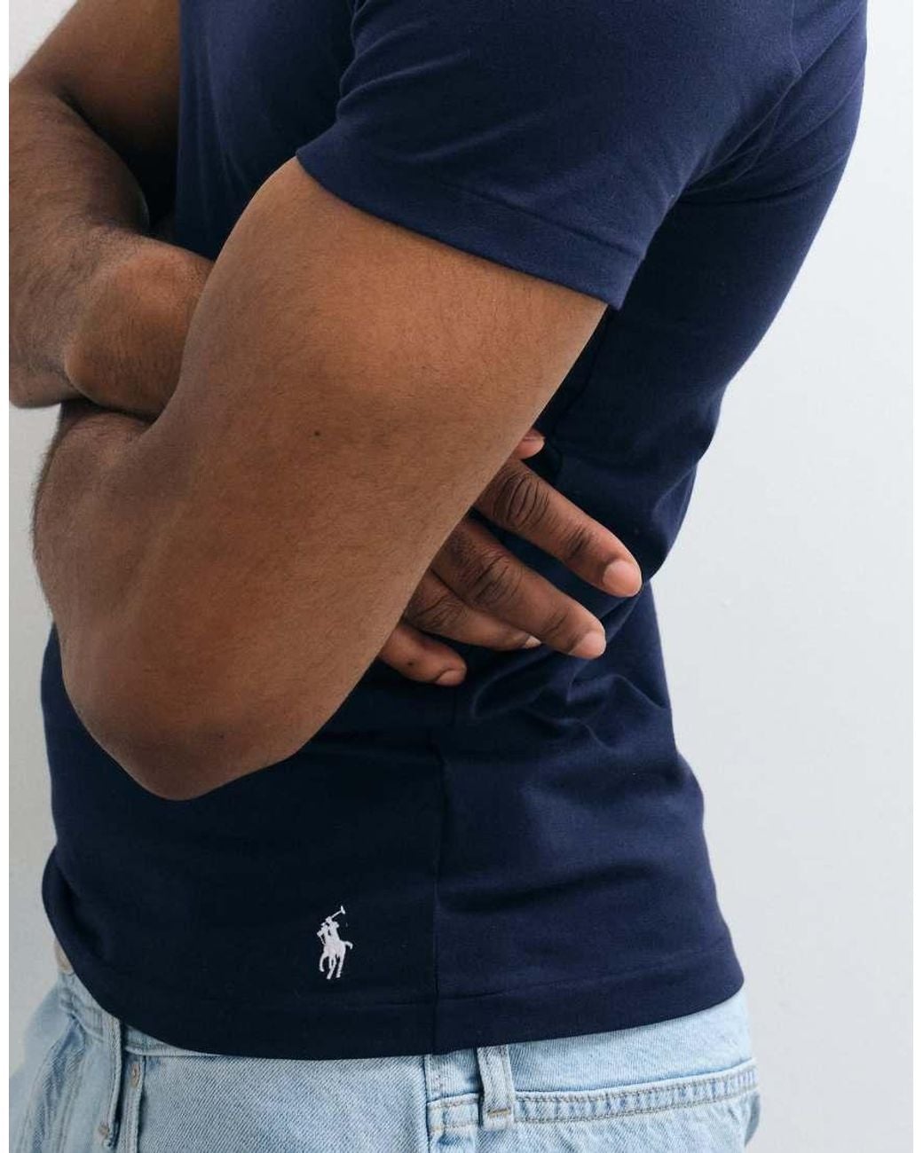 Polo Ralph Lauren Blue 2 Pack Icon Logo Lounge T-shirt for men