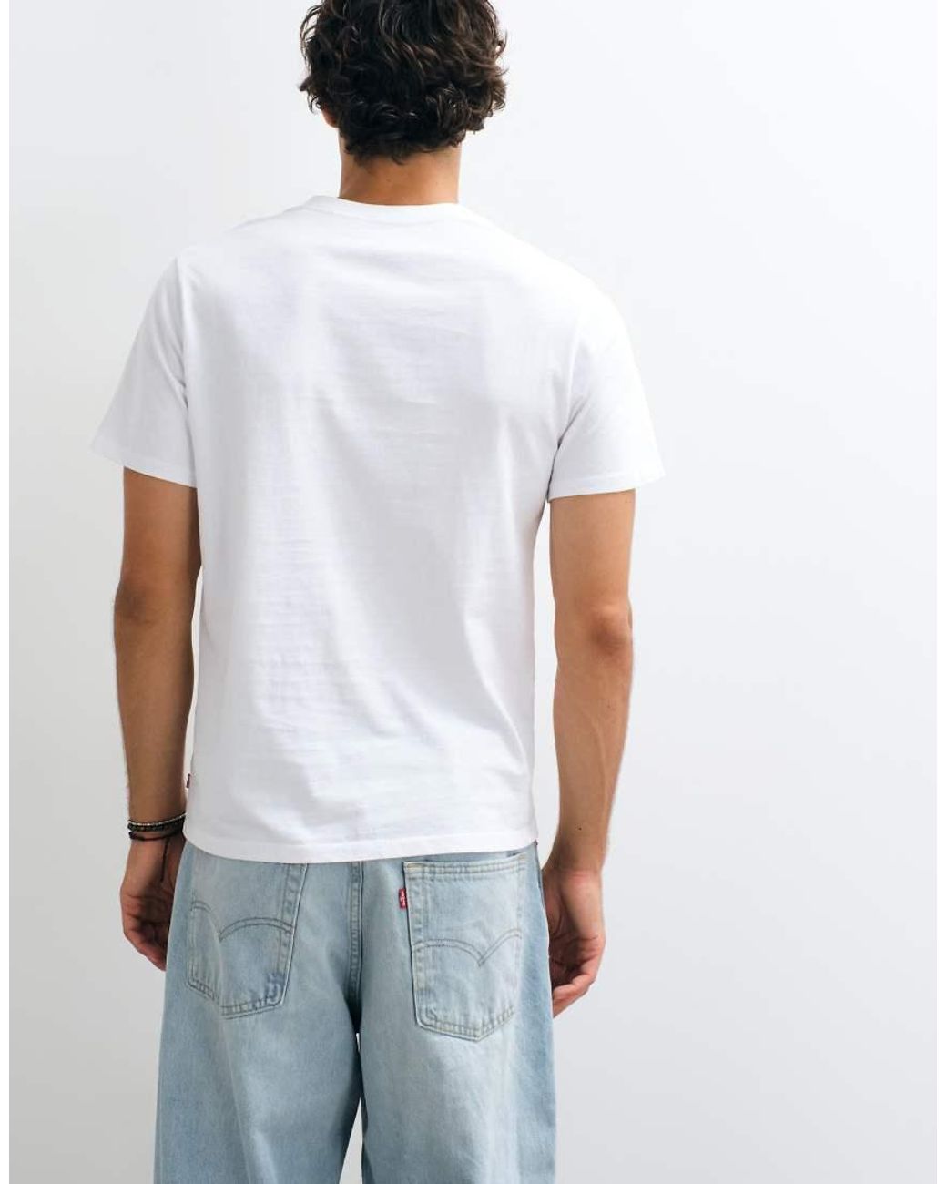 Levi's White Graphic Print T-Shirt I for men