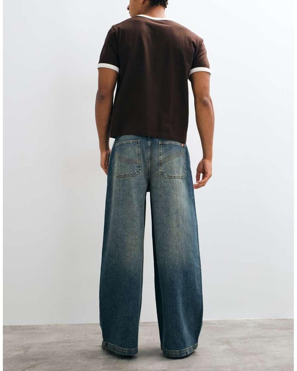 Collusion Blue Xl baggy Skate Jean for men