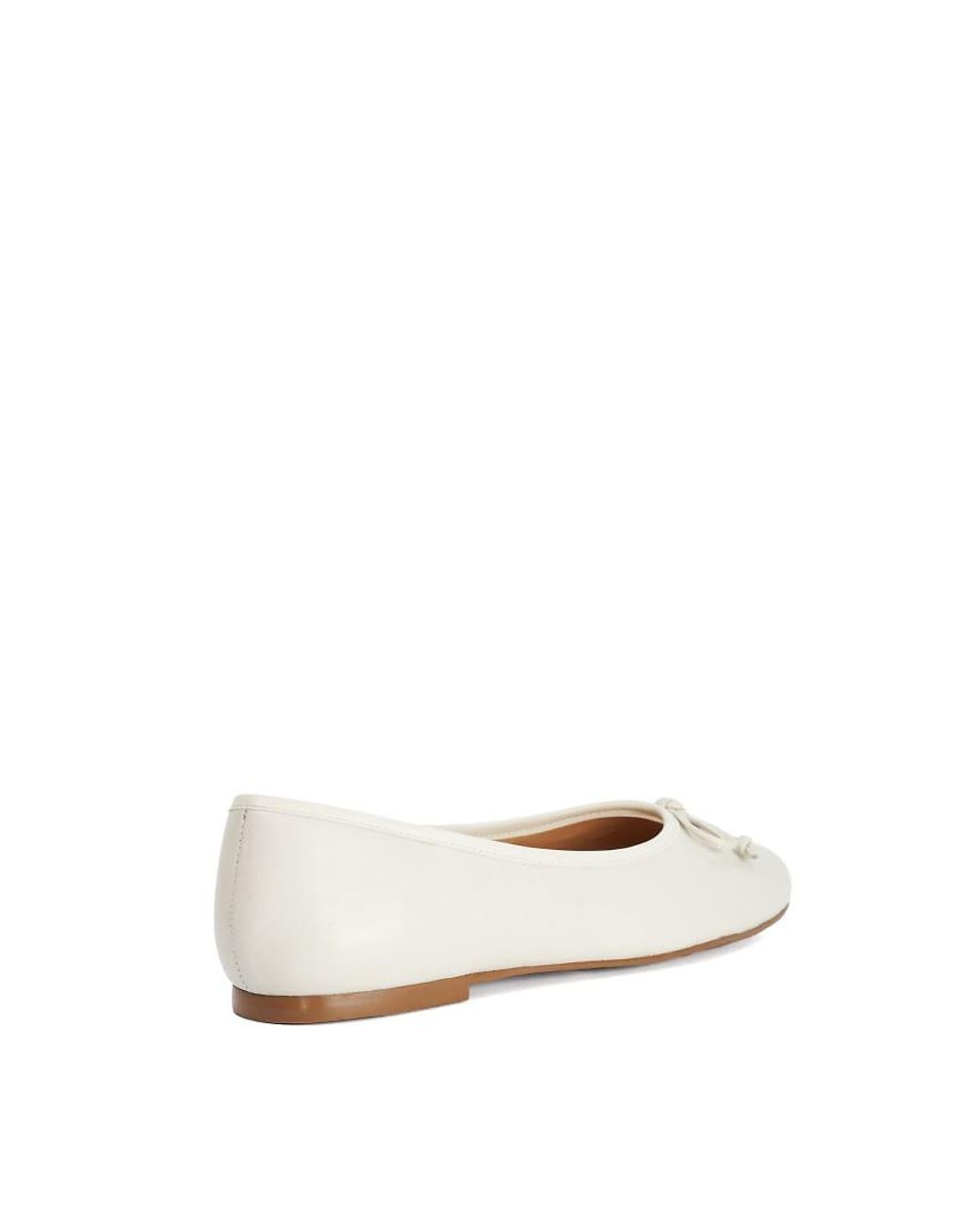 Dune White Harllowe Ballet Pumps