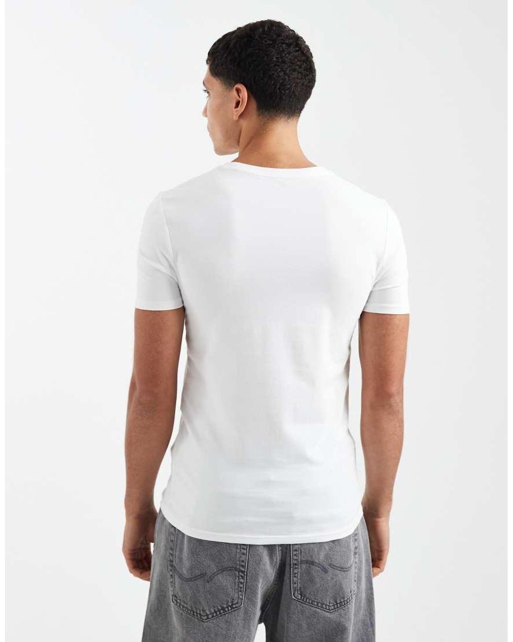 ASOS Blue Essentials 2 Pack Muscle Fit T-shirts for men