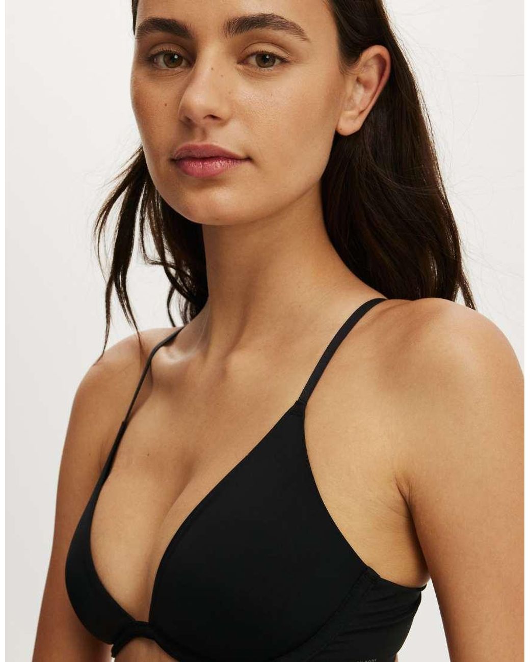 Cotton On Black Plunge Underwire Bra