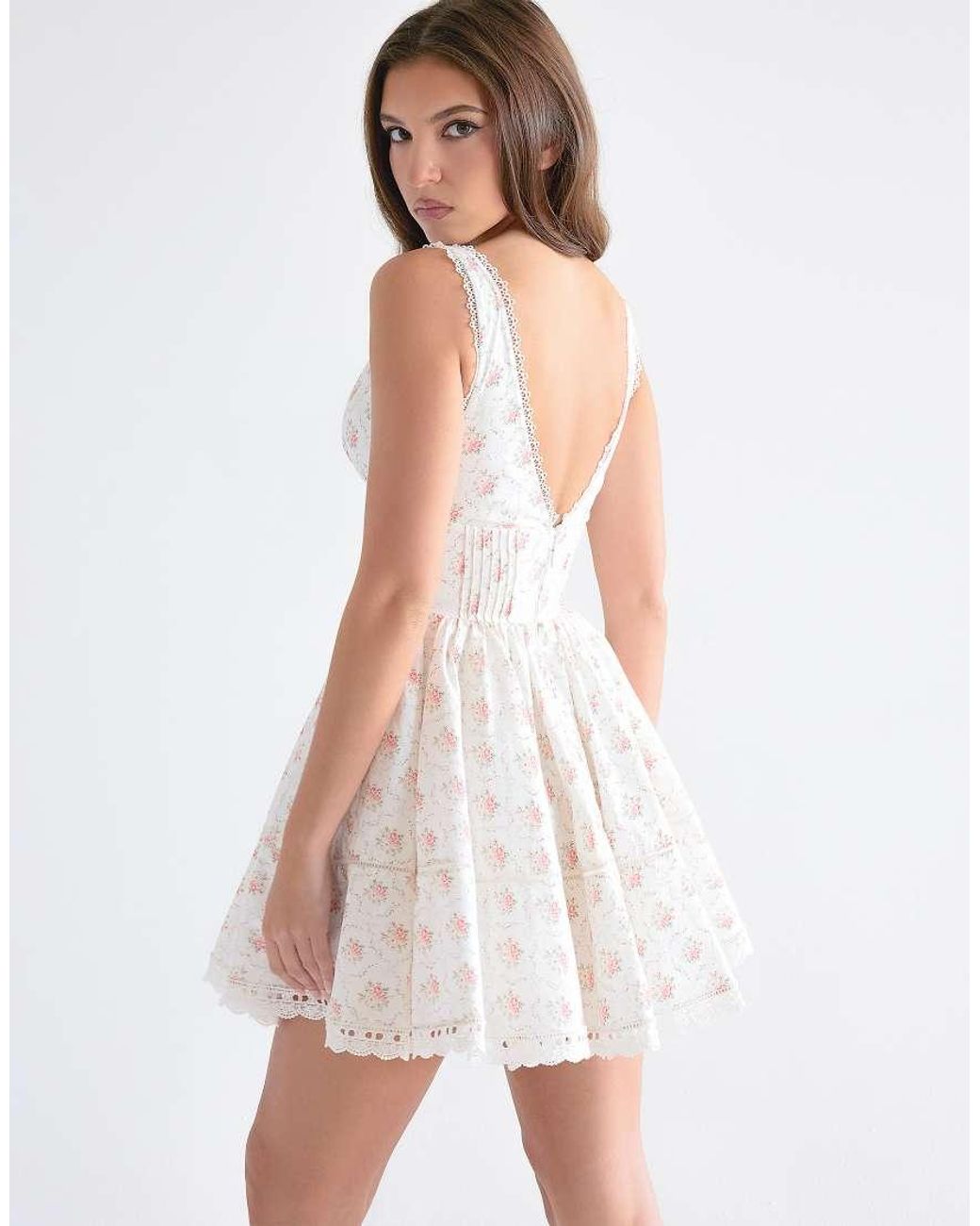 House Of Cb White Salma Mini Dress