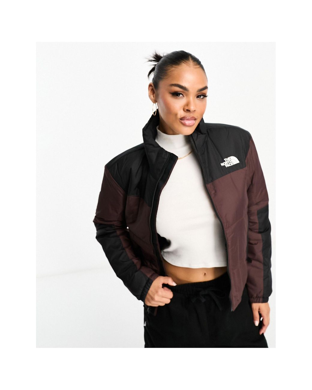 Doudoune top legere marron