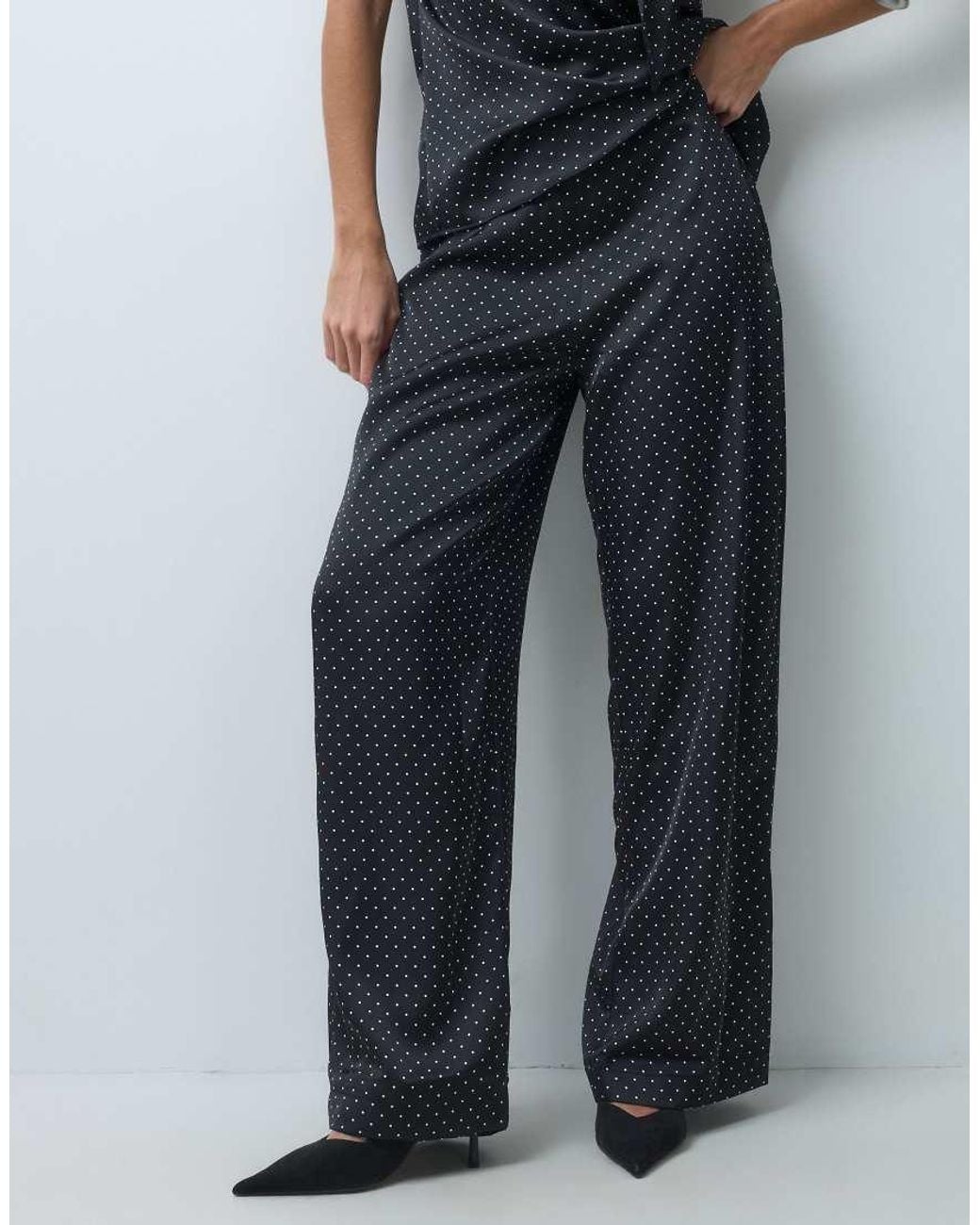 Vero Moda Blue High Waist Wide Leg Trouser Co-ord