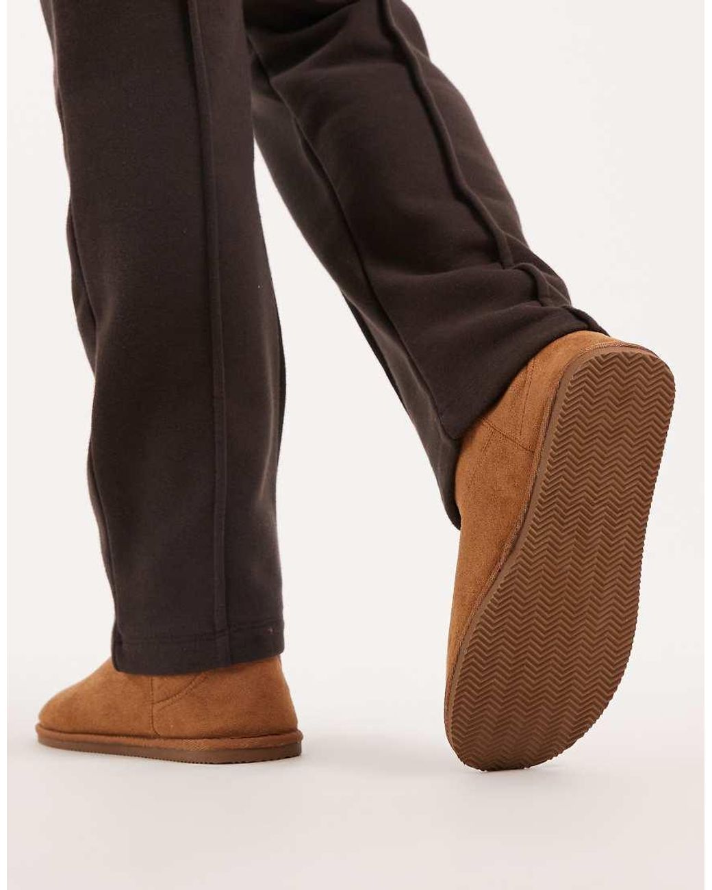ASOS Brown Slipper Boots for men