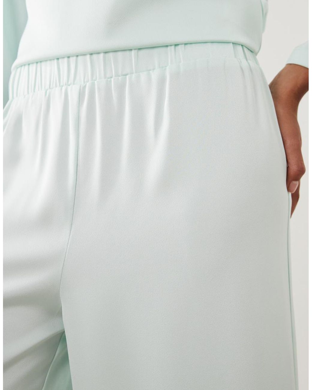 Iyal White Slim Wide Leg Trouser Co-Ord