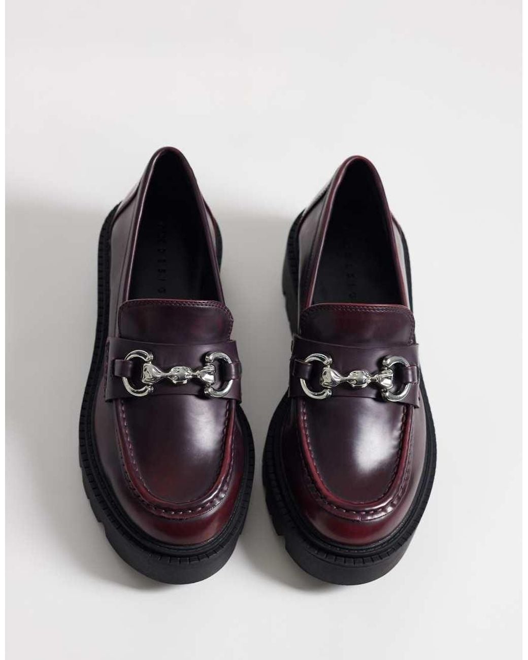 ASOS Blue Milan Chunky Chain Loafers