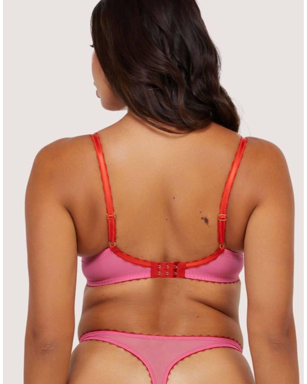 Playful Promises Red Grace Supportive Plunge Net Bra