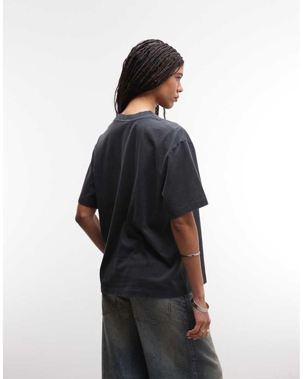 ASOS Blue Oversized T-Shirt With Vintage Disco Martini Graphic