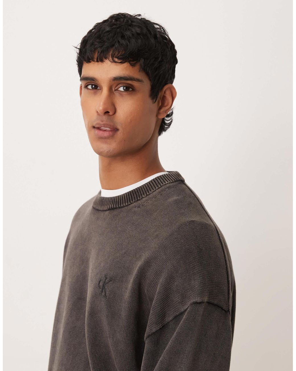 Calvin Klein – pullover in Gray für Herren