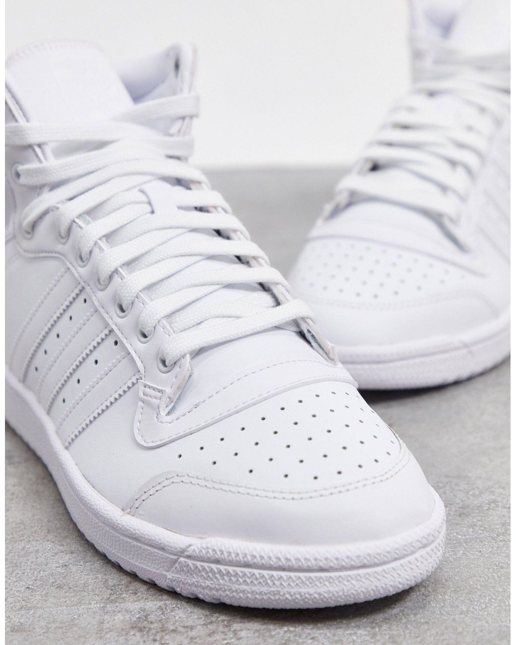 adidas Originals Top Ten - Hoge Sneakers in het Wit voor heren | Lyst NL