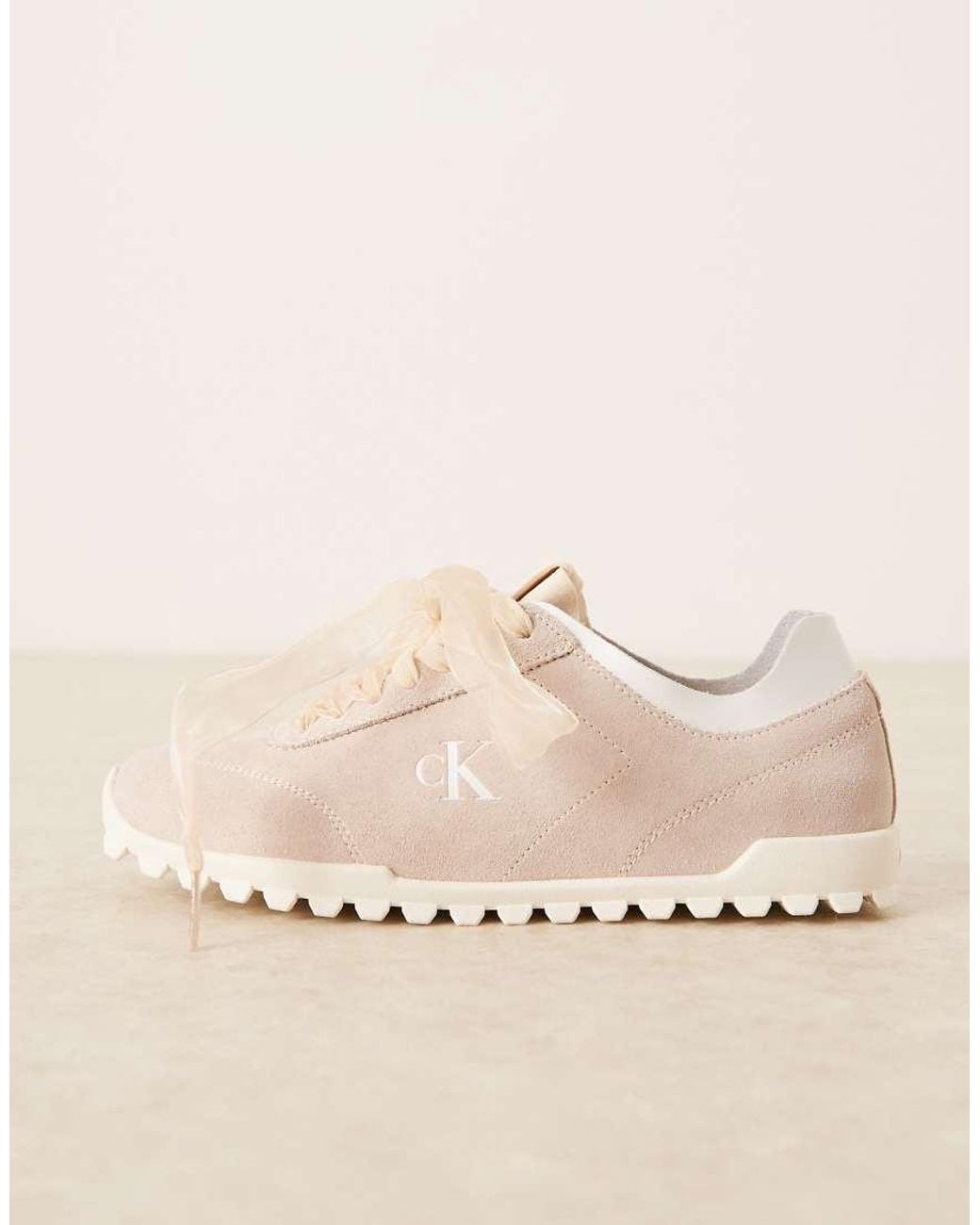 Calvin Klein Blue Jeans Low Profile Suede Trainers