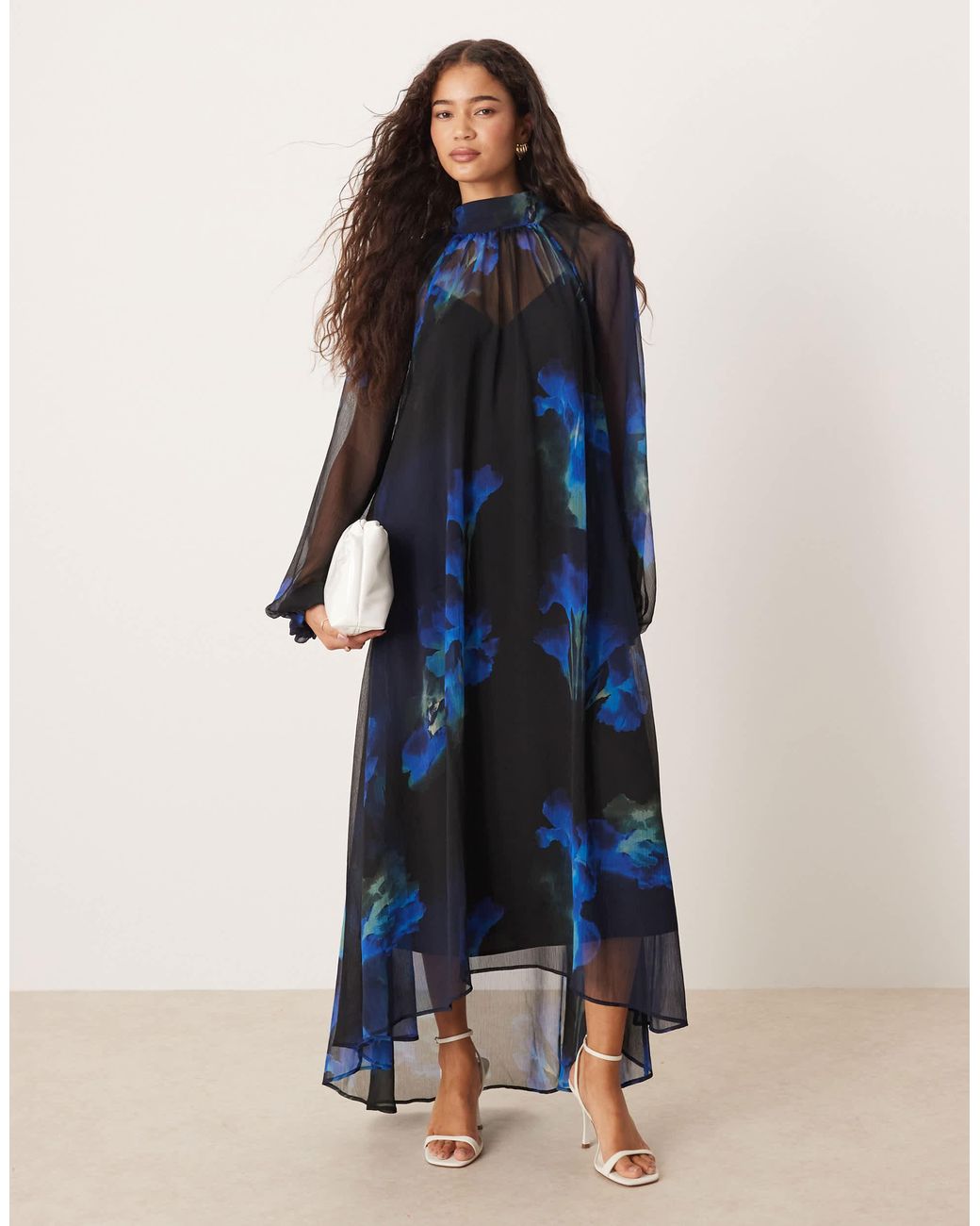 chinese dress ladies Long Sleeve Maxi Smock Dress Beginner Sewing Pattern  Rosys Patterns