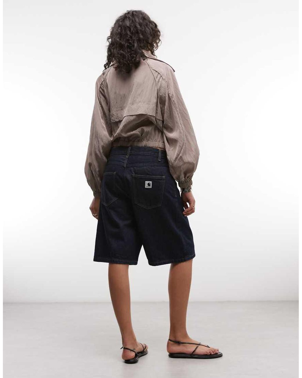 Carhartt Blue Brandon Loose Fit Denim Shorts
