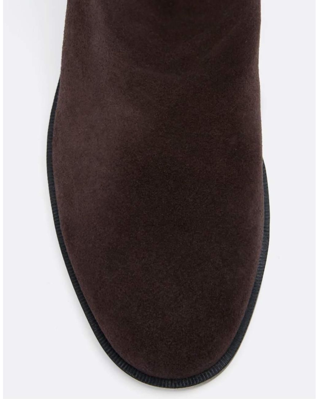 Stradivarius Brown Flat Leather Equestrian Boots