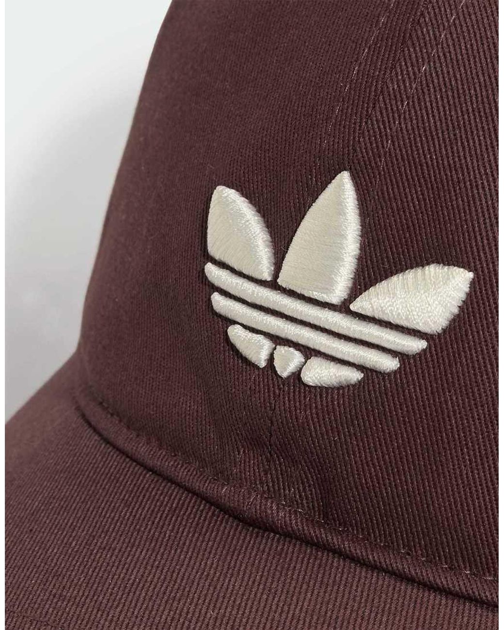 Adidas Originals Brown Adicolor Classic Trefoil Baseball Cap
