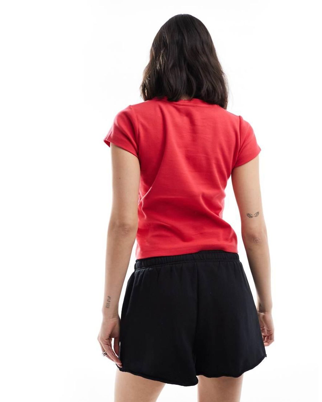 Cotton On Red Classic Fleece Mini Shorts