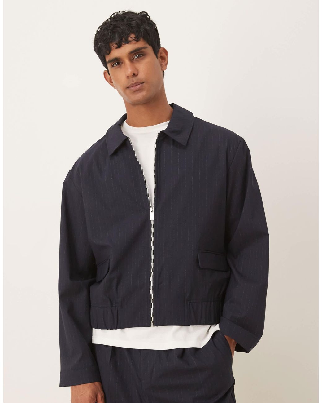 ASOS Smart Co-Ord Blouson Jacket in Black for Men | Lyst
