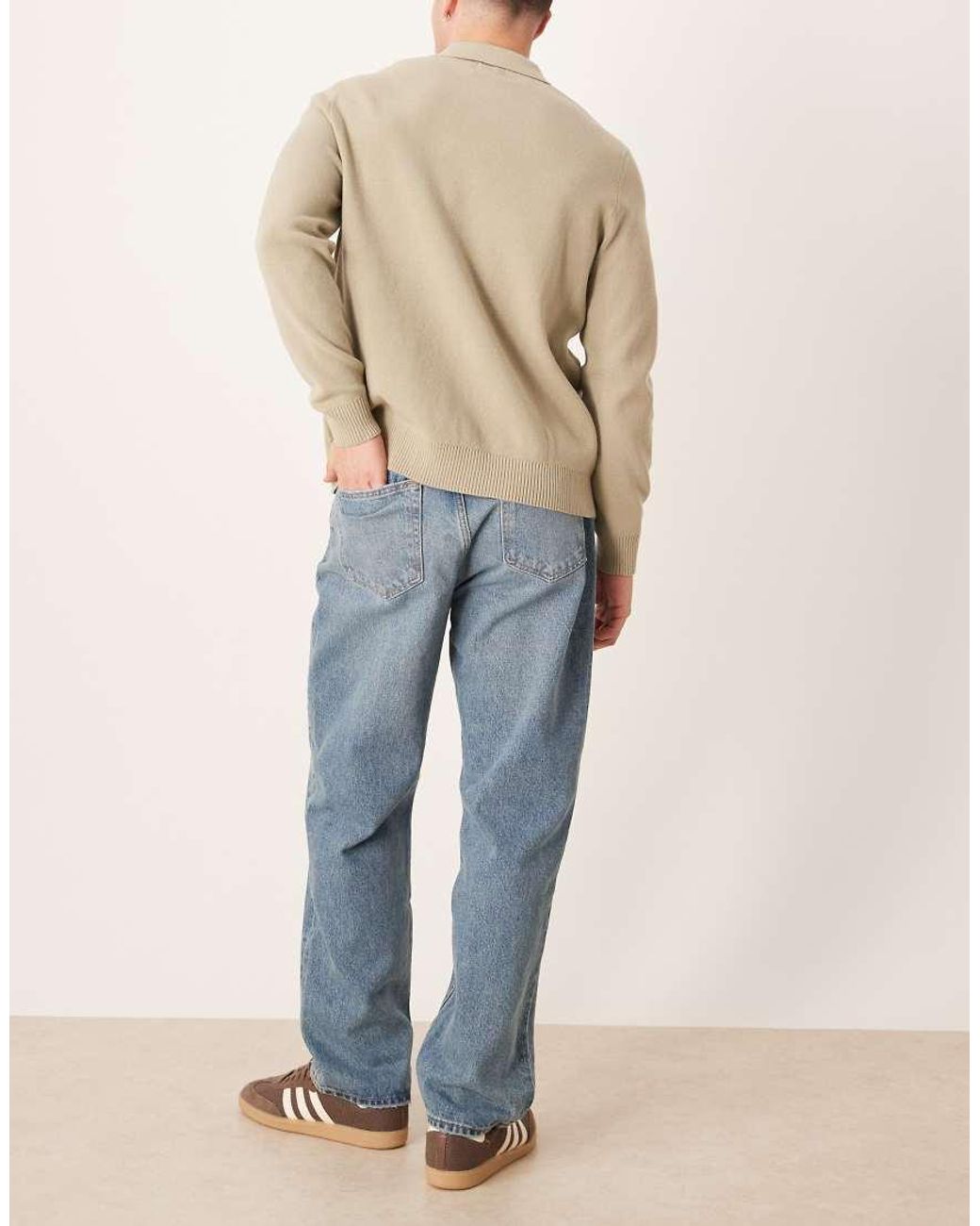 Abercrombie & Fitch Natural Loose 5 Pocket Jeans for men