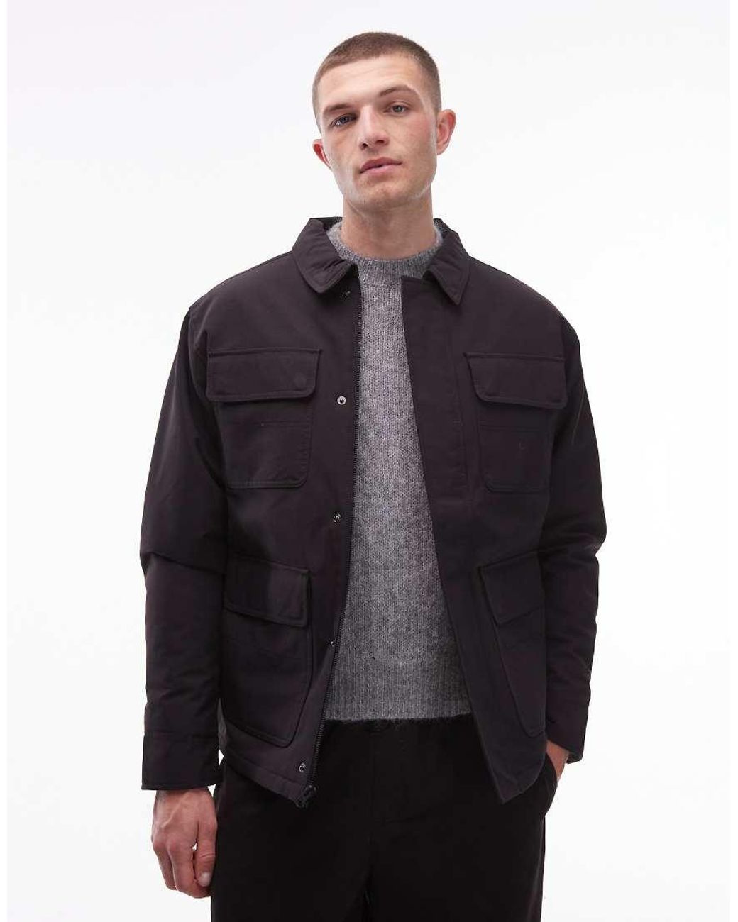 Vans Blue Drill Chore Nylon Jacket for men