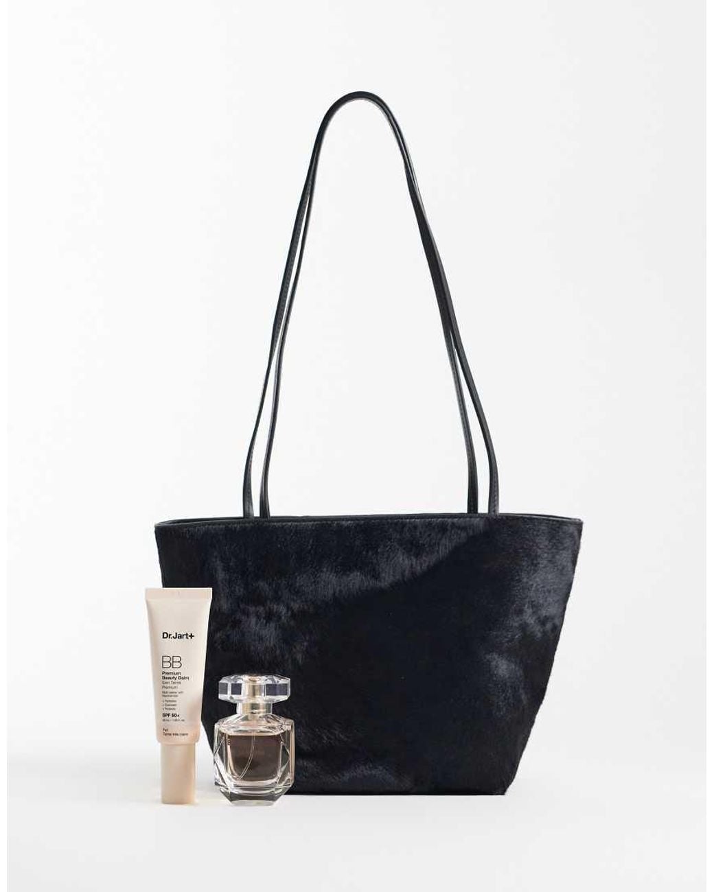 Mango Blue Pony Hair Shoulder Bag