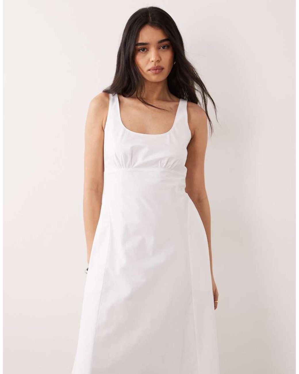 Calvin Klein Pink Cotton Poplin Midi Dress