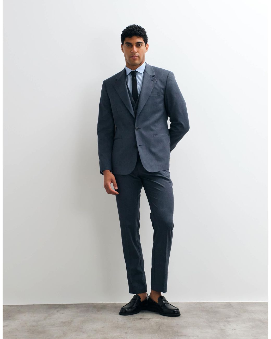 ASOS Blue Slim Suit Jacket for men