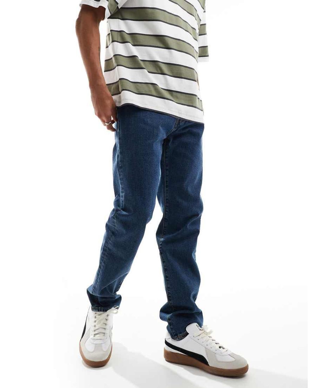 Levi's Blue 502 Tapered Jeans for men