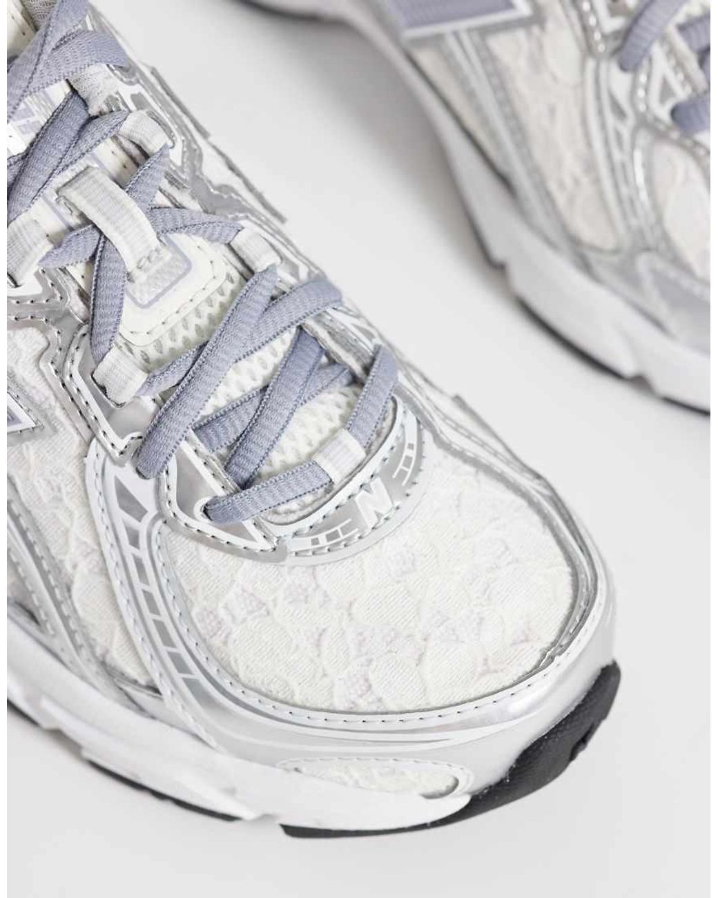 New Balance White 740 Lace Trainers