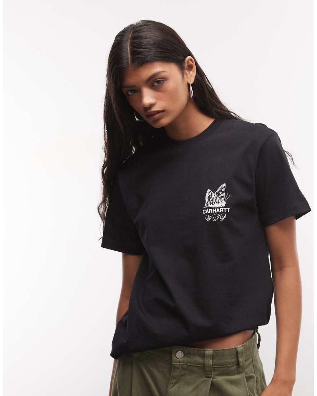 Carhartt Black Silver Cups Back Print T-shirt