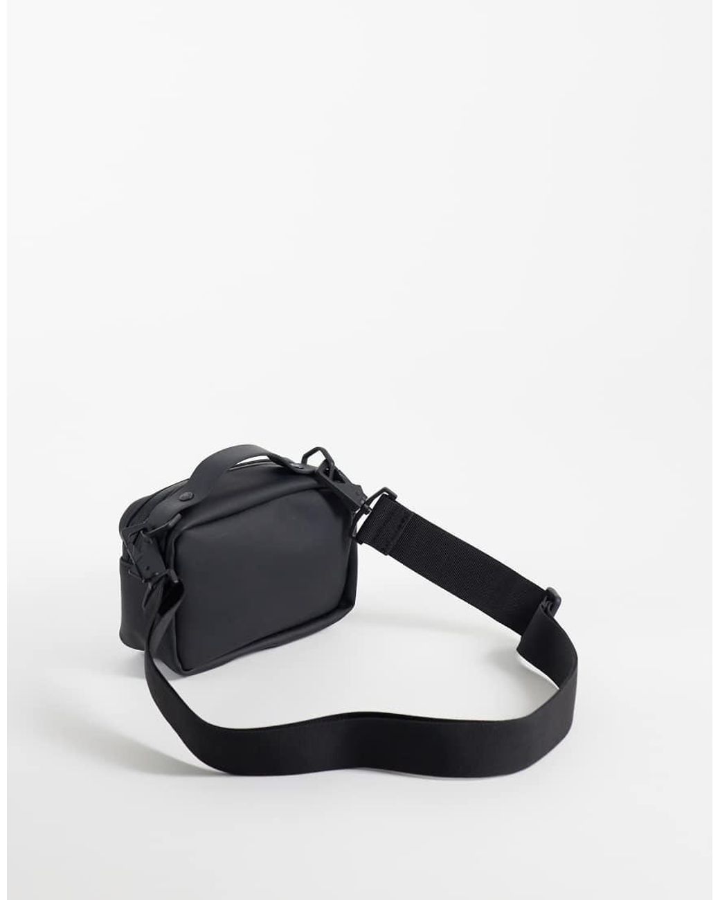 Rains Black 14120 Waterproof Micro Cross Body Box Bag With Strap