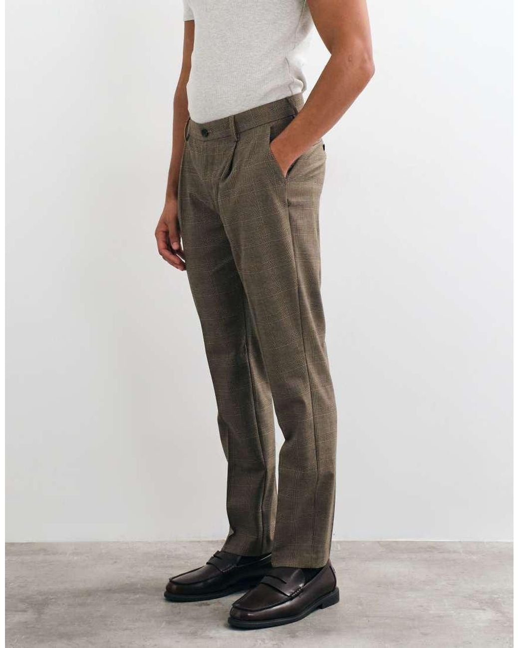ASOS White Slim Suit Pants for men
