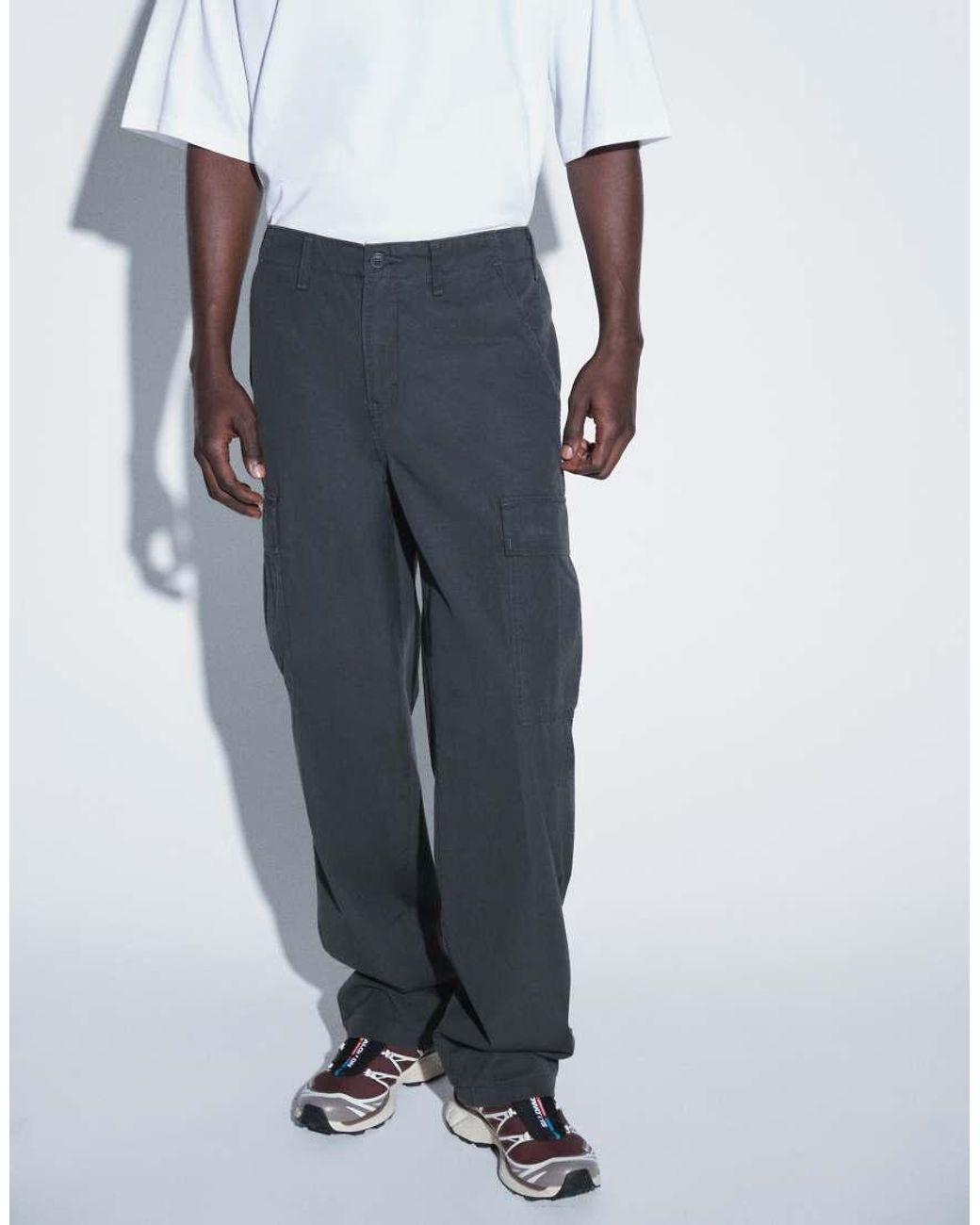 Levi's Black Xx Cargo Straight Trousers for men