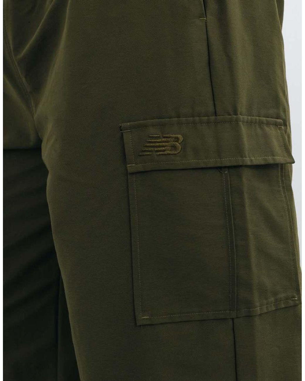 New Balance Green Woven Cargo Pant for men
