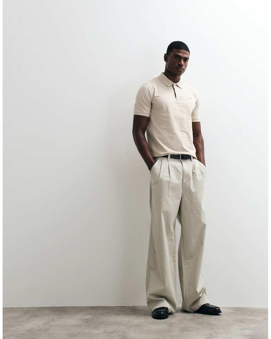 Gant Natural Regular Fit Contrast Pique Polo for men