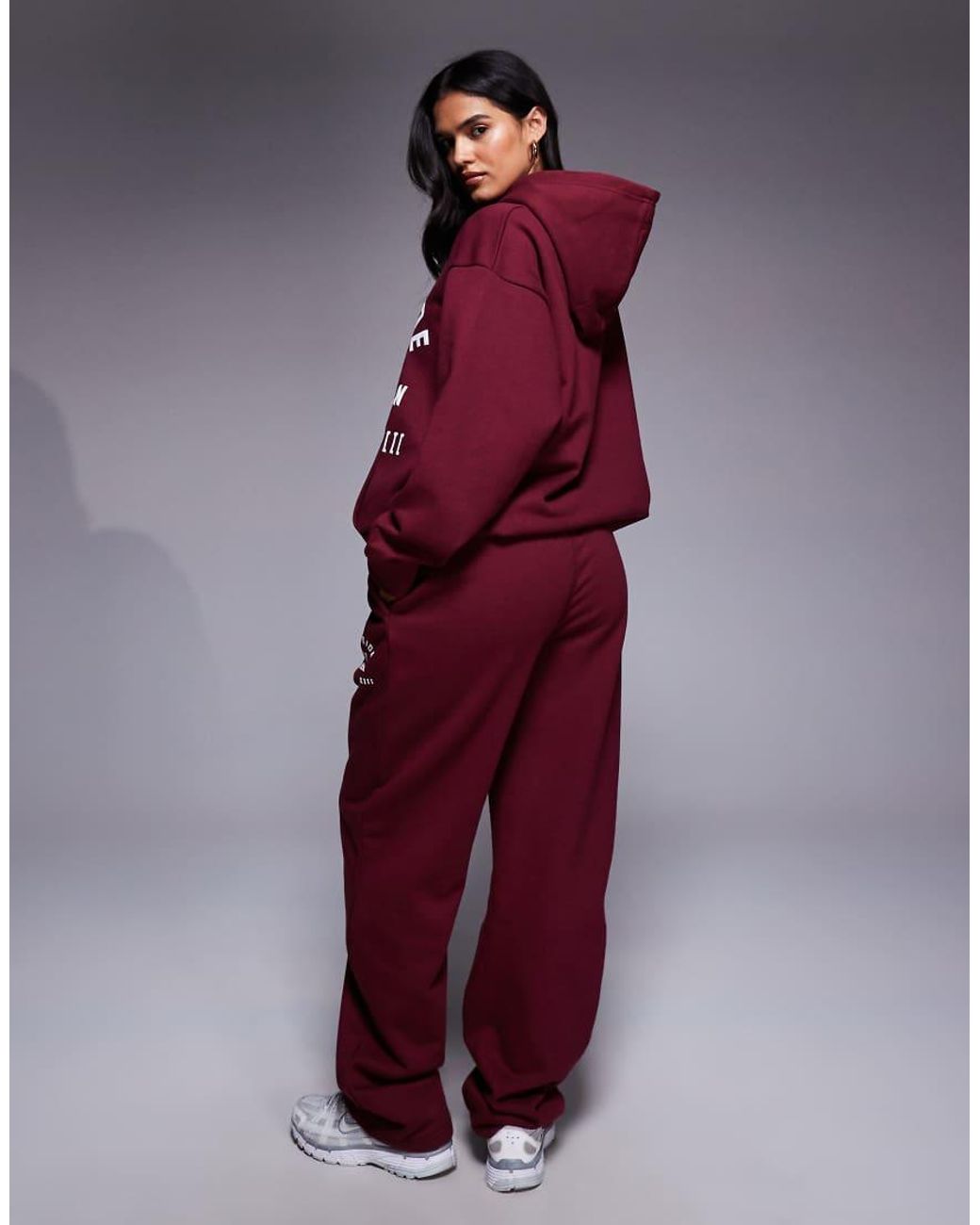 Courtside Red Straight Leg Sweatpants