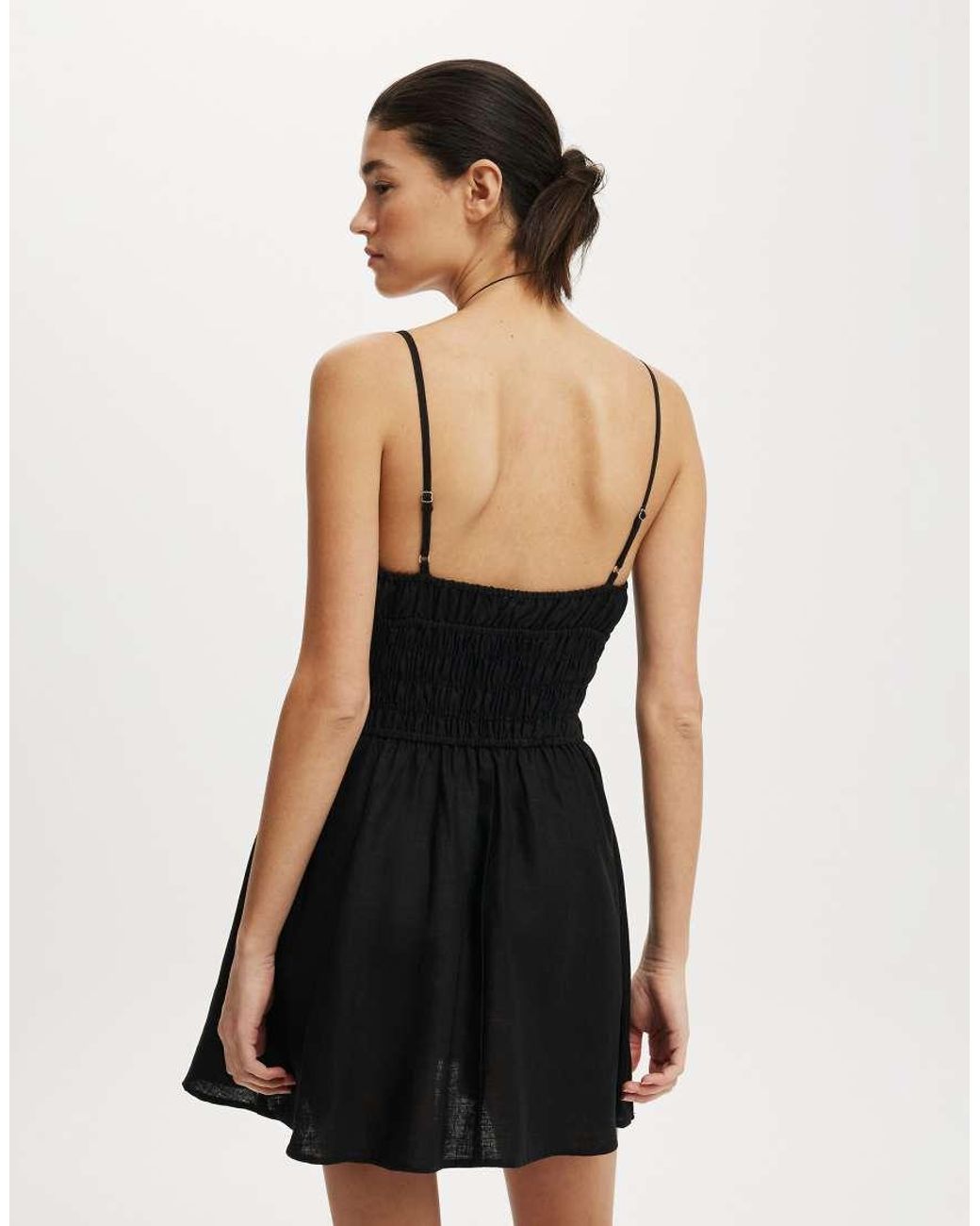 Cotton On Black Haven Strappy Mini Dress