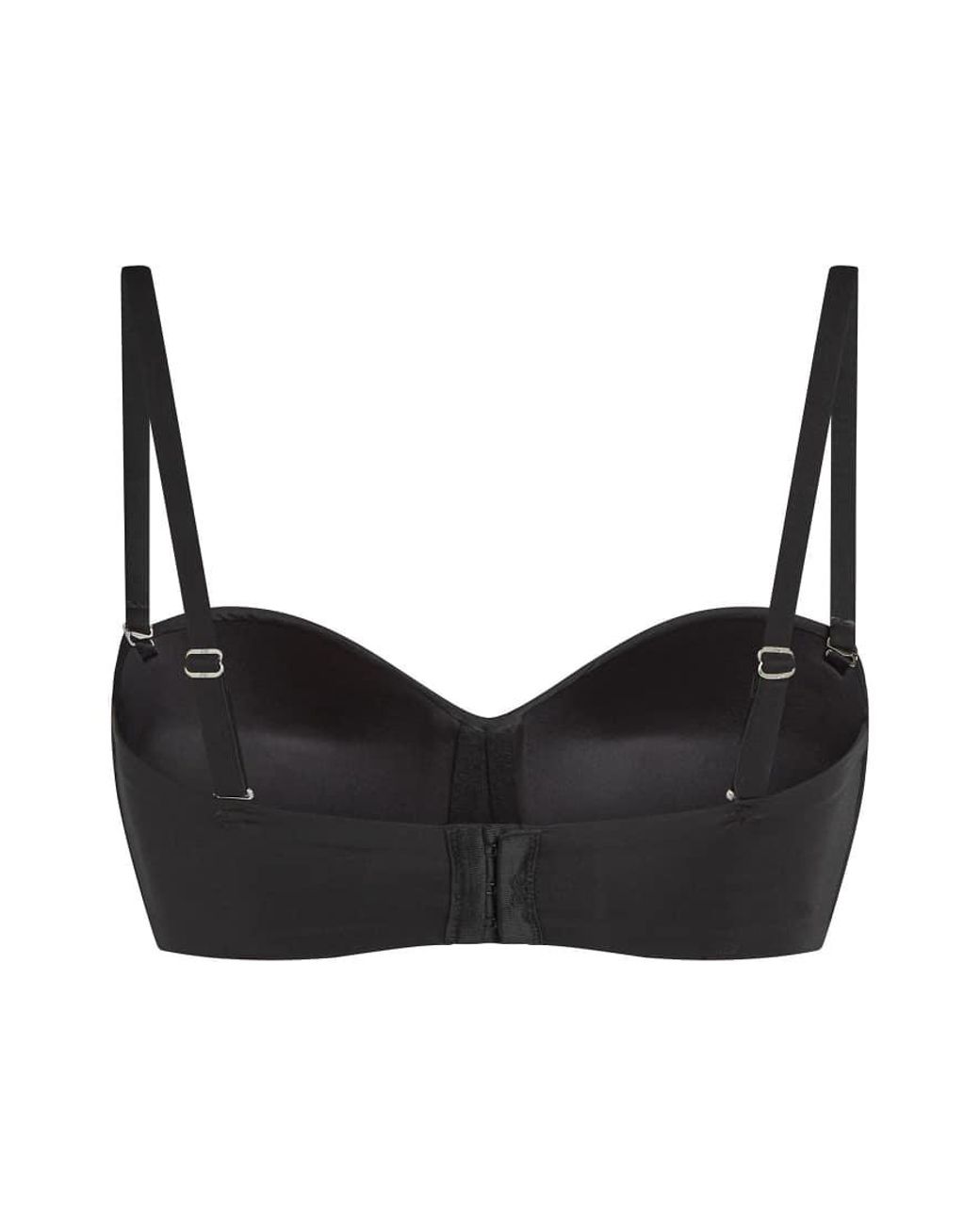 Hunkemöller Black Smooth Padded Underwired Strapless Push-Up Bra