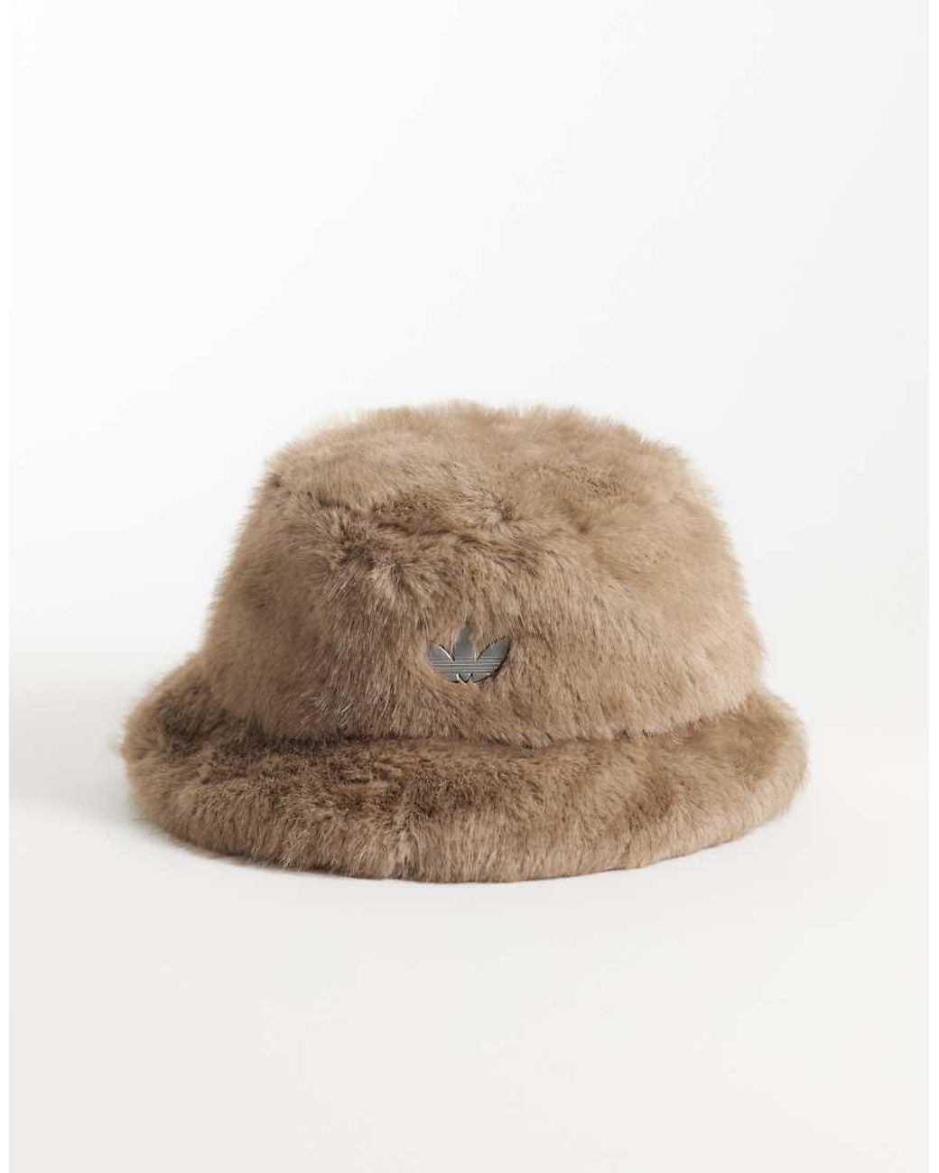 Adidas Originals Natural Faux Fur Bucket Hat