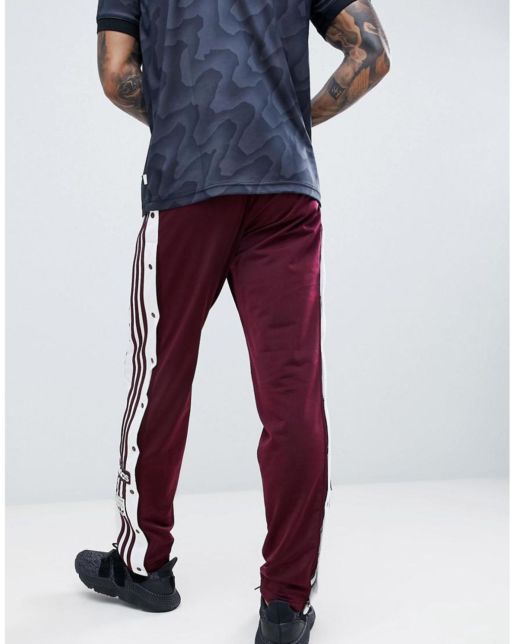adidas Originals Adibreak Popper Joggers In Red Dh5752 for Men Lyst UK